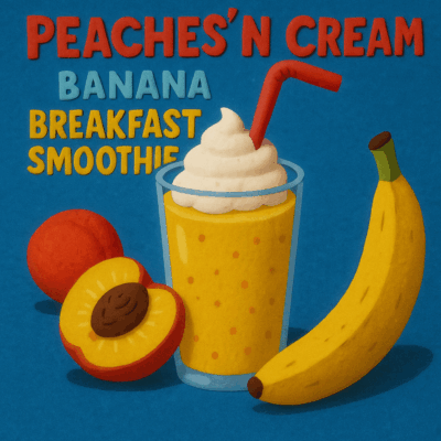 Peaches ‘N Cream Banana Breakfast Smoothie